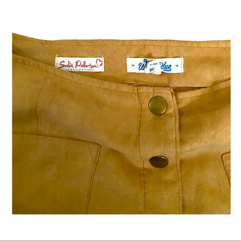 Buttoned down mini skirt